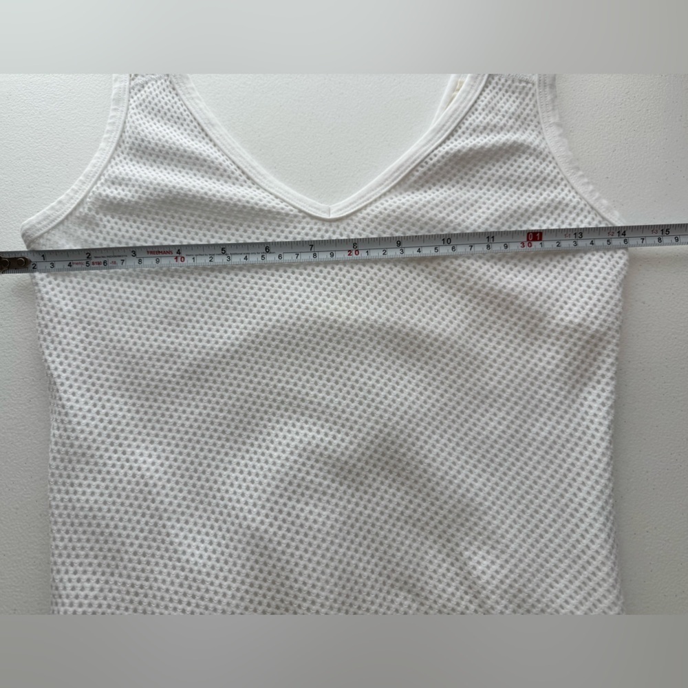 Michael Stars White Mesh Ruched Midi Dress Sleeveless Bodycon Size Small - Picture 5 of 8